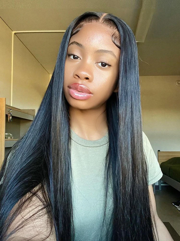CurlyMe Pre-Cut HD Lace Glueless Straight Wig Wear Go Pre Cut Lace Closure Wig - Image 6