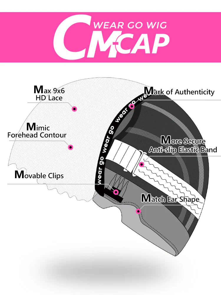 CurlyMe Pre-cut 9x6 Lace M-cap Wear Go Glueless Mini Knots Kinky Curly Hair Highlight Wig Pre-plucked - Image 3