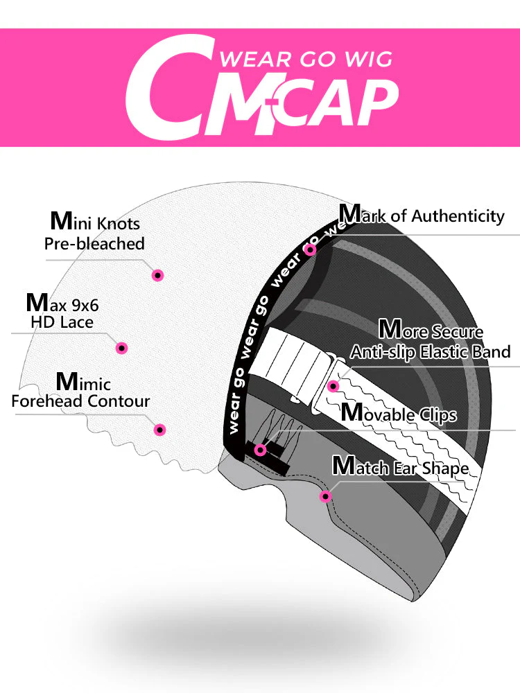 CurlyMe Pre-cut 9x6 Lace M-cap Wear Go Glueless Mini Knots Loose Deep Hair HD Lace Front Wig Pre-plucked - Image 4