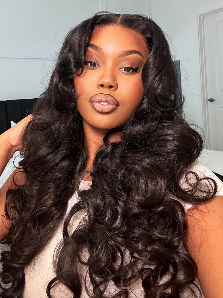 CurlyMe 360 Fit Pre-Cut Lace Wear Go Pre-Bleached Body Wave Human Hair Pre-Plucked Wig - Image 11