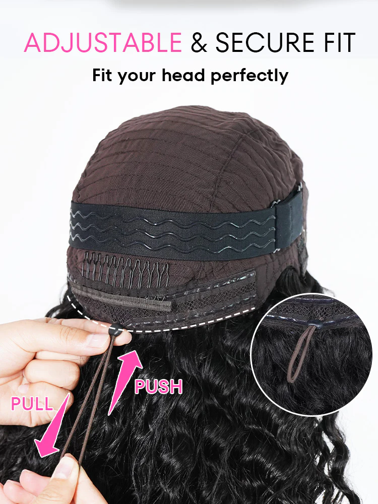 CurlyMe Pre Cut 13x4 HD Lace Kinky Curly Wear Go Glueless Wig Human Hair Wigs - Image 6