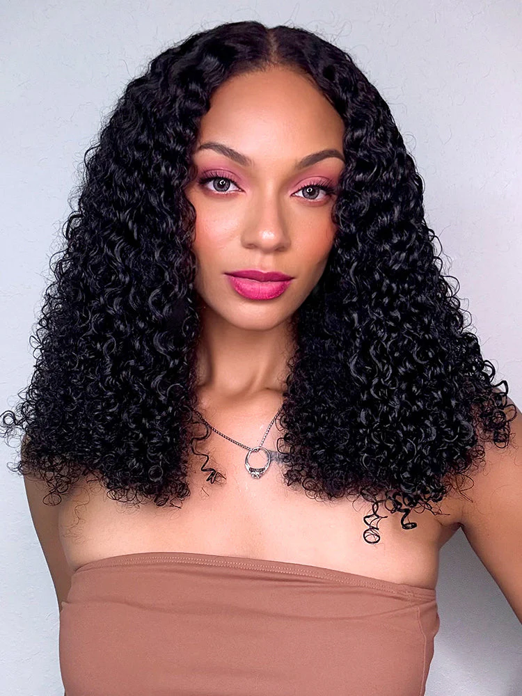 CurlyMe Pre Cut 13x4 HD Lace Kinky Curly Wear Go Glueless Wig Human Hair Wigs - Image 12