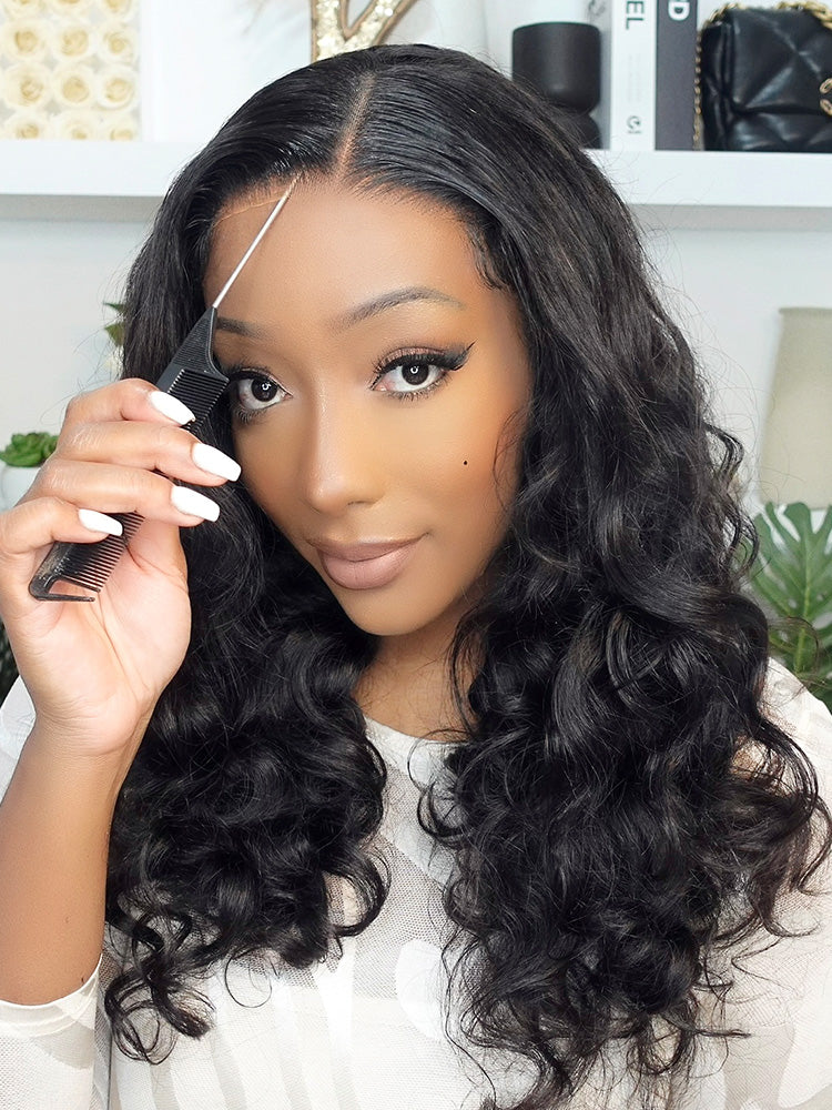 CurlyMe Ocean Wave Glueless Wear Go Wig Pre-cut HD Lace Wig Pre-plucked - Image 3
