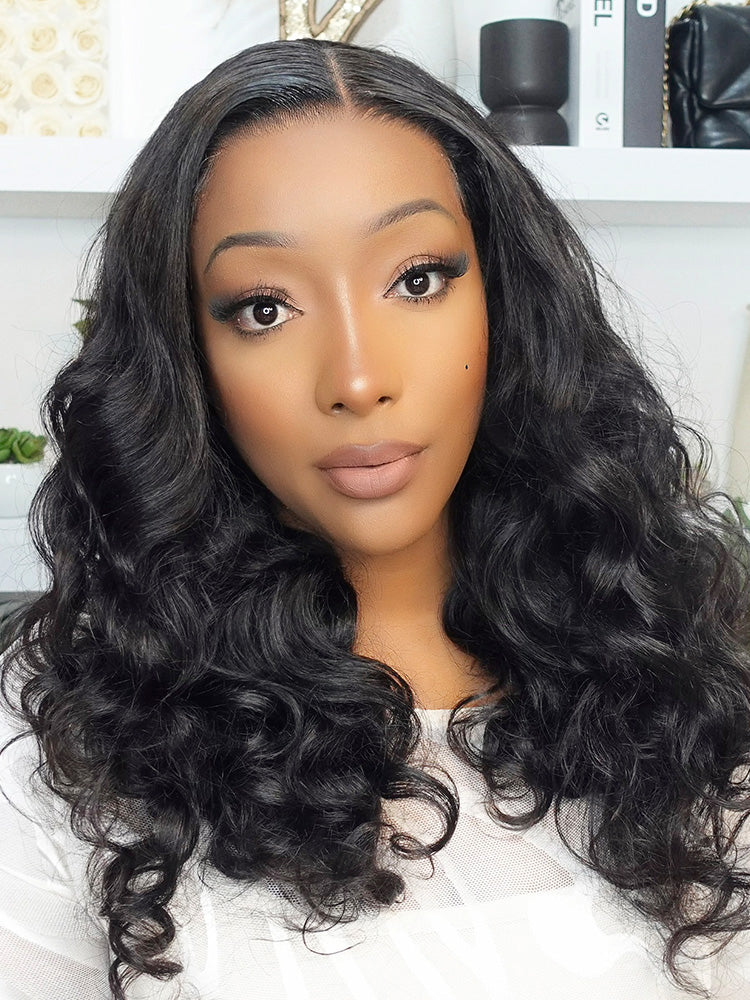 CurlyMe Ocean Wave Glueless Wear Go Wig Pre-cut HD Lace Wig Pre-plucked - Image 4