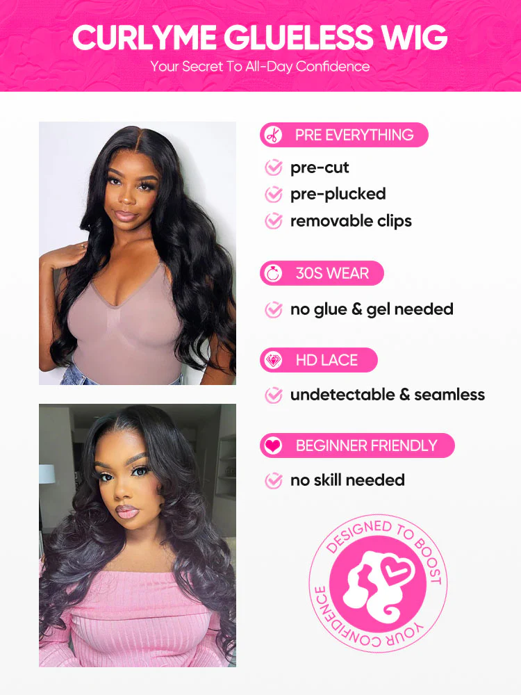 CurlyMe New Wand Curl Hairstyle Wear Go Wig Glueless Pre-cut HD Lace Wig Pre-plucked - Image 7